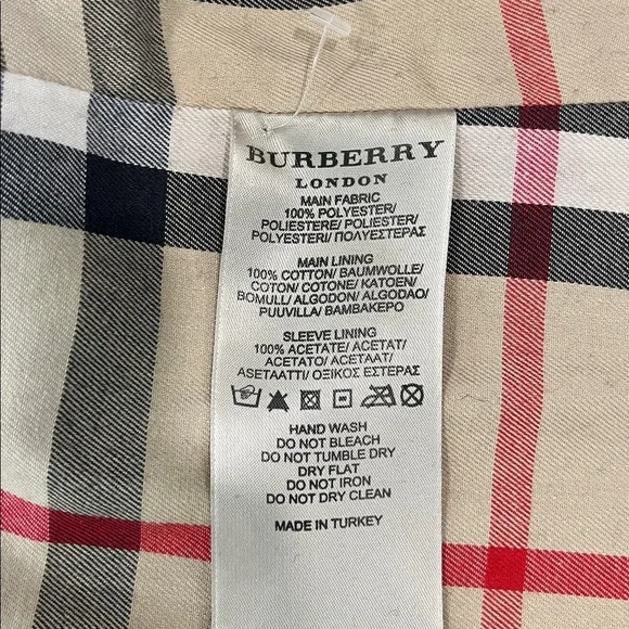 Burberry London Rain Trench Coat Size 14 - Picture 4 of 8